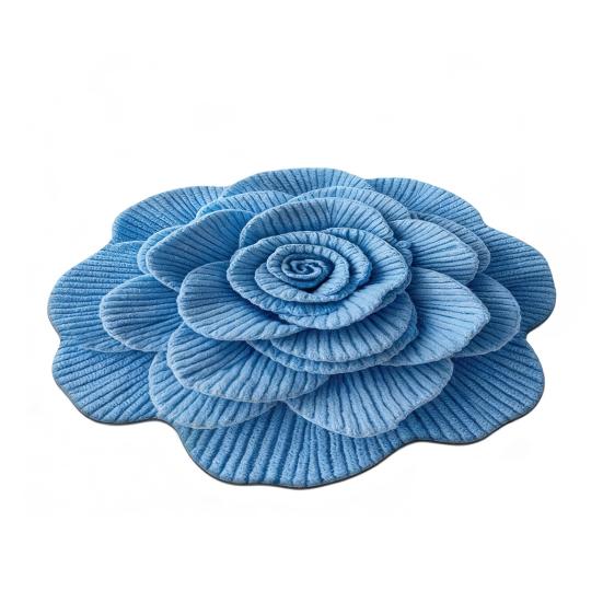 Tappeto da Pavimento Floreale 3D Tappeto Realistico con Fiori per Soggiorno Antiscivolo Assorbente Tappeto da Bagno Tappeto per Camera da Letto Sala Giochi Cucina