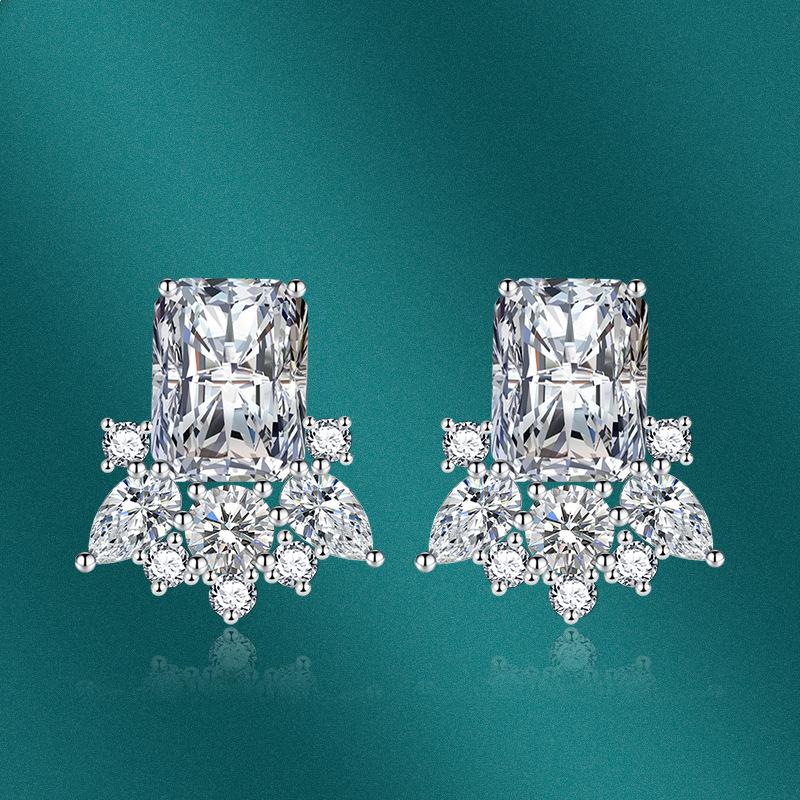 

Классические серьги SACE GEMS из медного сплава с цирконом, женские ювелирные изделия, свадебный подарок для вечеринки белый