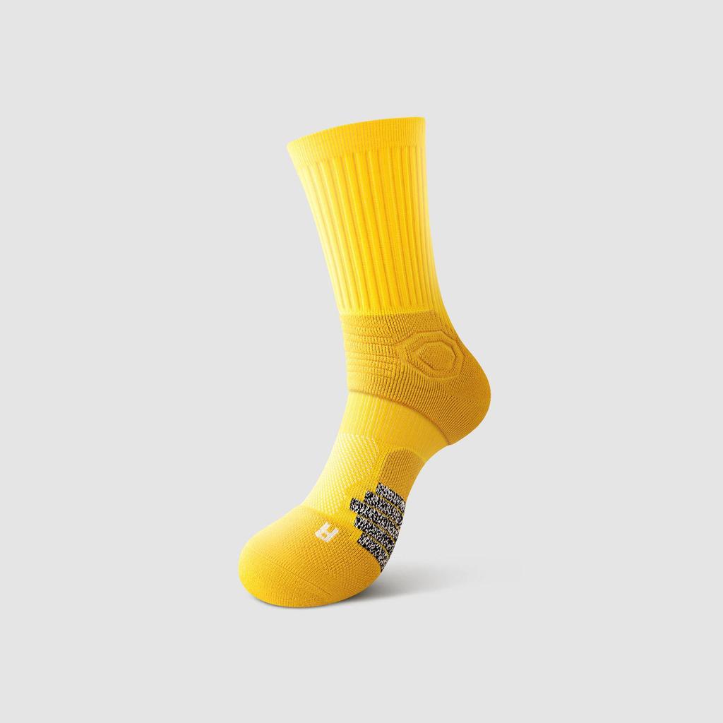 Men's Over-the-Calf Thick Terry Sports Socks for Basketball, Marathon, Running & Badminton.
