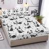 Cute Panda Pattern Mattress Three-Piece Digital Printing Mattress Bedding Set Adult Children