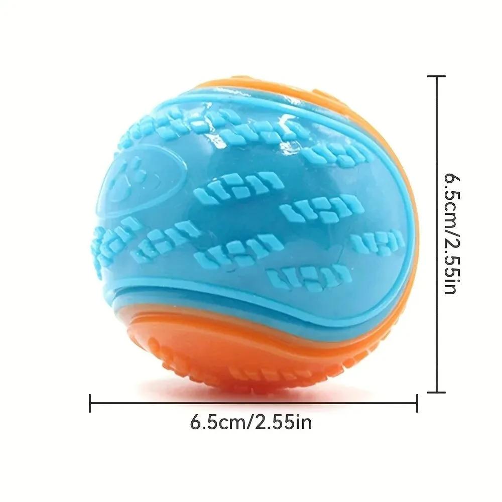 1/2pcs Dog Toy Durable Chew Ball Pet Grinding Teeth Toys Dog Squeaky Balls Pet Interactive Toy Chew Pet Supplies Dog Accessories