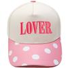 LOVER three-dimensional embroidery color matching truck driver hat European and American men and women couples casual sunshade baseball cap