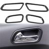 ABLZ-Inner Door Handle Bowl Cover Sticker Trim For Dodge Durango   Car Accessories, ABS Carbon Fiber