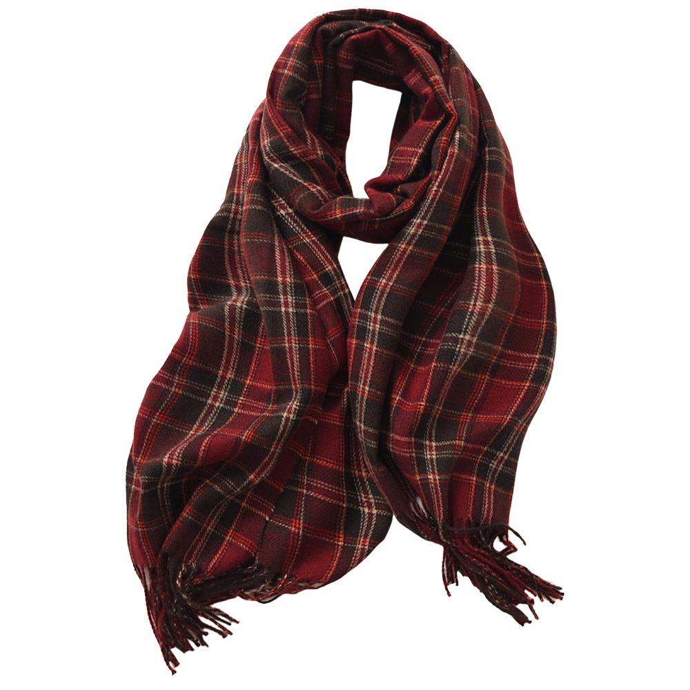 180*68cm Imitation Cashmere Scarf Vintage Plaid Printed Mujer Foulard Blanket  Autumn Winter Warm