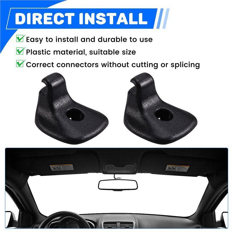 A16P-For 200 2011- 2015 Dodge Avenger 2011- 2014 Sun Visor Support Clip 2PCS 1GW25DX9AA