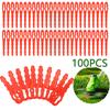 100Pcs Plastic Replacement Blade Lawn Trimmer Blade Grass Trimmer Accessories Compatible with Sun Joe 24V GT10 24 RedBack SWIFT
