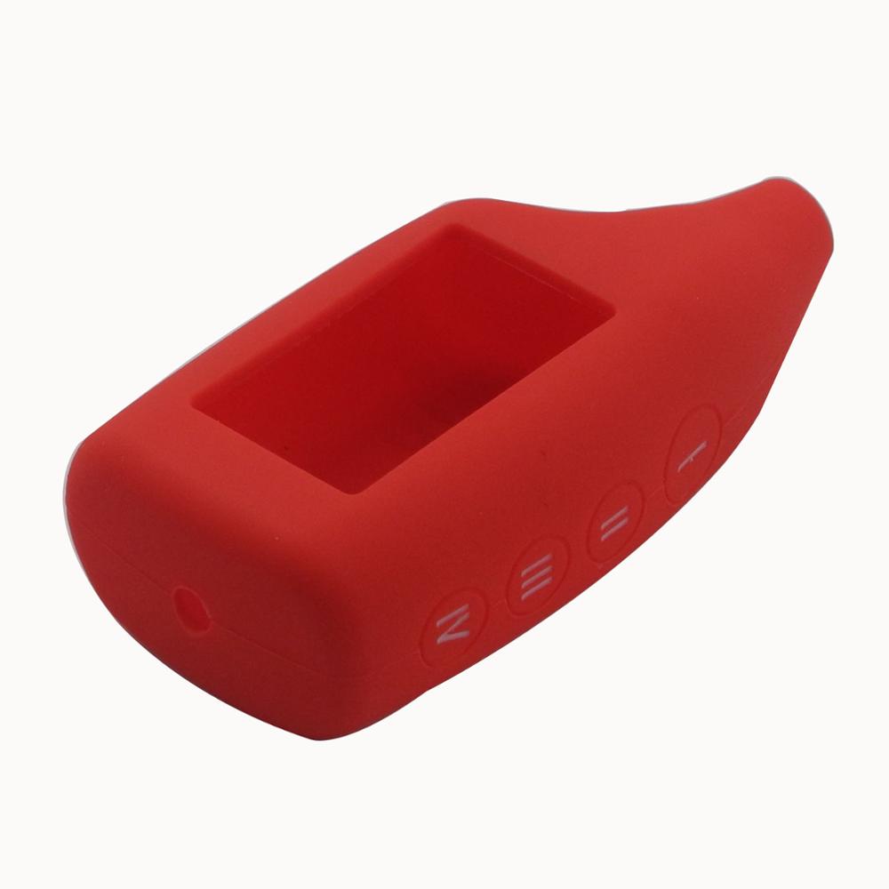 jingyuqin 4 Buttons Remote Silicone Case Two Way Car Alarm lcd 2015 Case Key Chain Cover For M5/6/9 Scher-khan Magicar 5