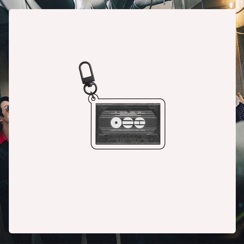 

BTS Arirang World Tour Acrylic Keychain, Retro Cassette Tape & Lightstick Charm Keyring, Kpop ARMY Fans Bag Accessory 3