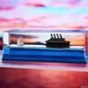 Cruise Fluid Drift Bottle Black Pearl Pirate Ship Will Never Capsize Drift Bottle Decompression Living Room Office Decorations