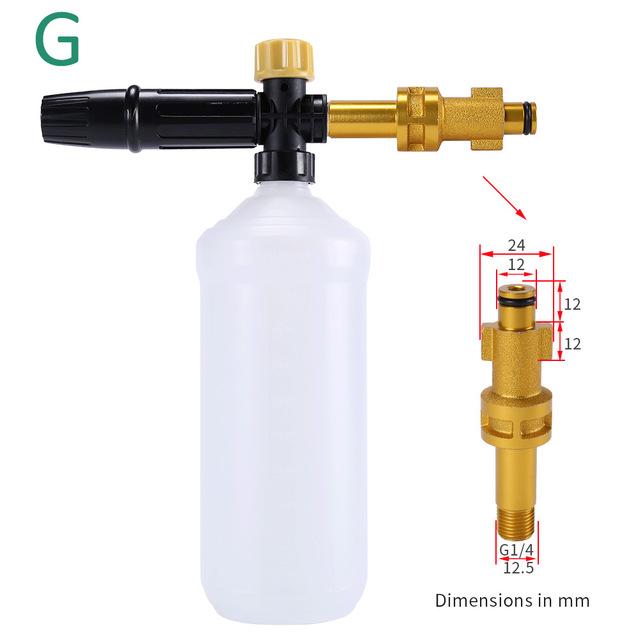 Pressure Washer Adjusable Foam Cannon Car Washer Snow Foam Lance High Pressure Soap Foamer Foam Generator Car Foam Cleaner Spray