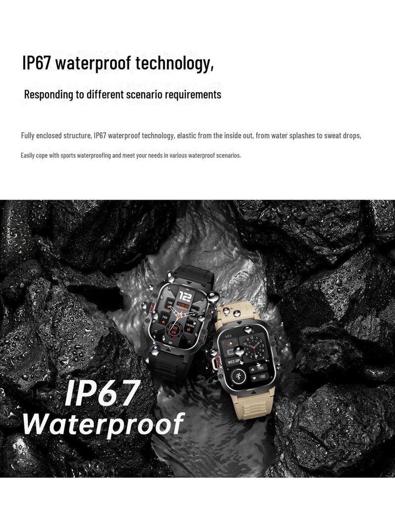 Z78 Smart Watch: Durable, Waterproof, Heart Rate & Sleep Monitor, Bluetooth Call, Sports Tracker Bracelet.