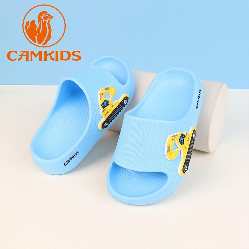 CAMKIDS Kids Cartoon Slippers Boys Girls Indoor Non-Slip Home Footwear Comfortable Soft Sole
