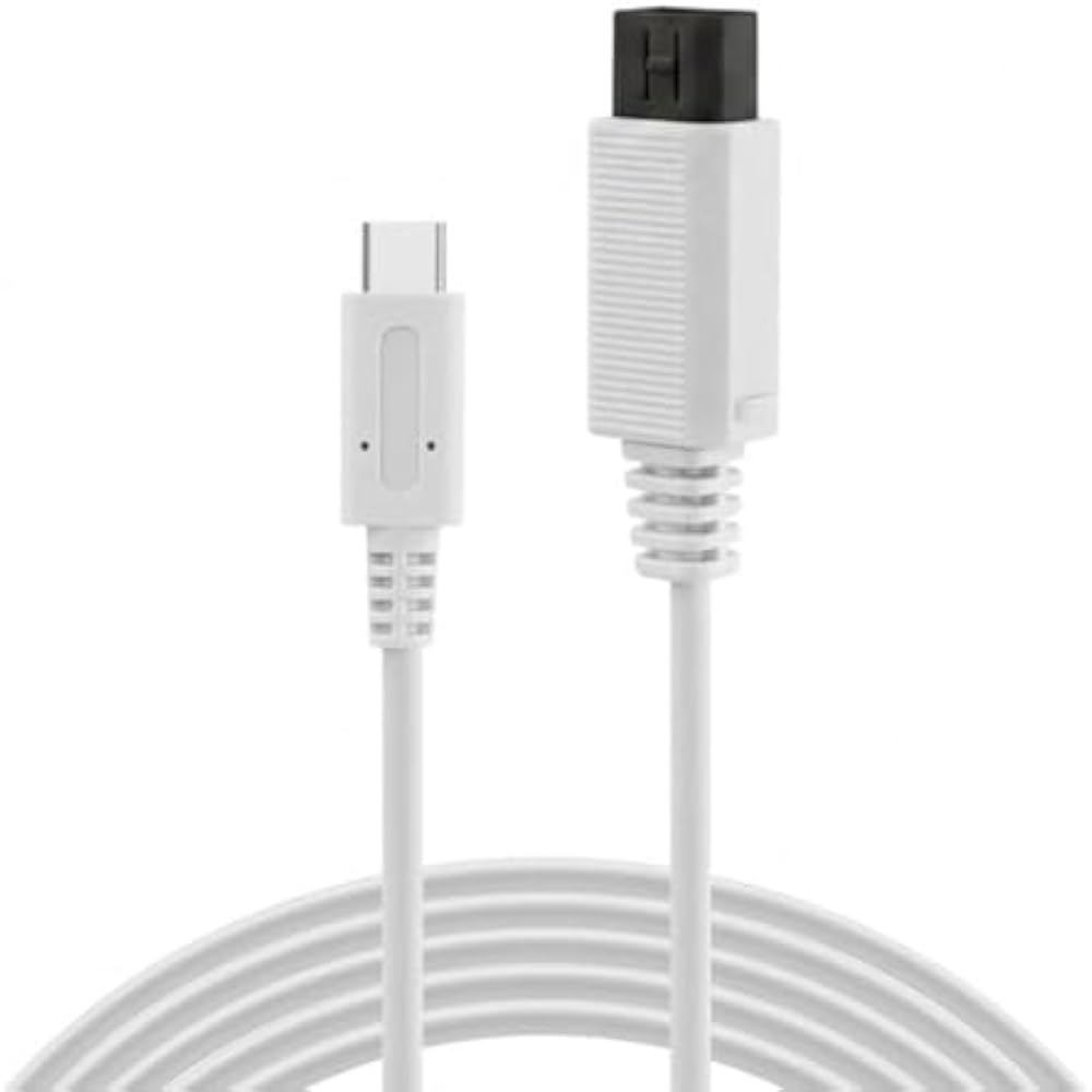 USB-C Power Cable for Wii, 2m PD Compatible, Type-C, 12V Output Compatible, Compatible