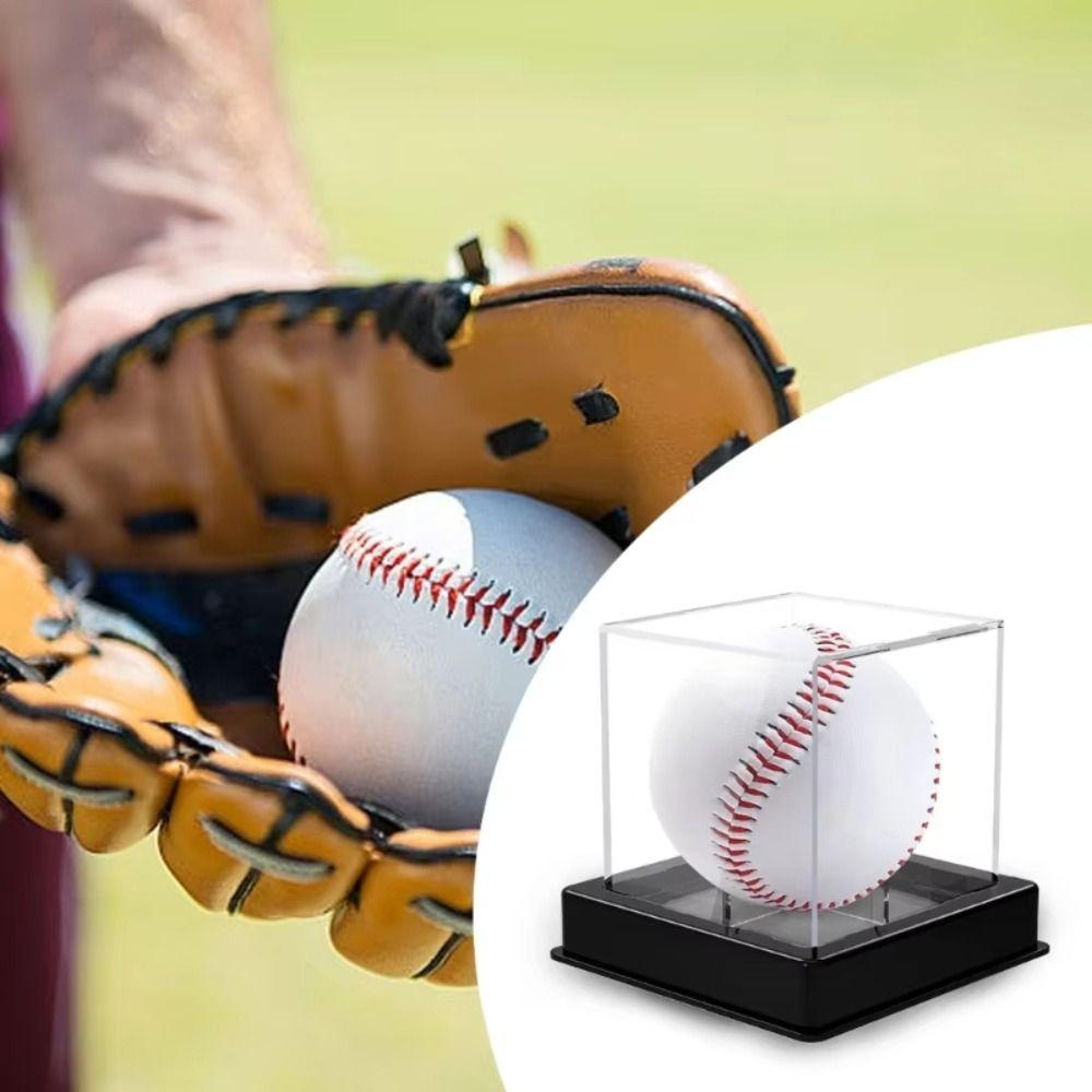 Dustproof Baseball Box Acrylic Storage Box Baseball Softball Baseball Display Case  Golf Tennis