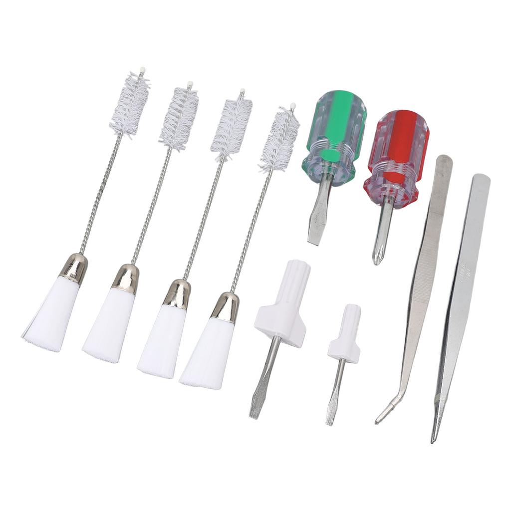 10PCS Set Sewing Machine Cleaning Kit Double Head Cleaning Brush Universal Screwdriver and Tweezers