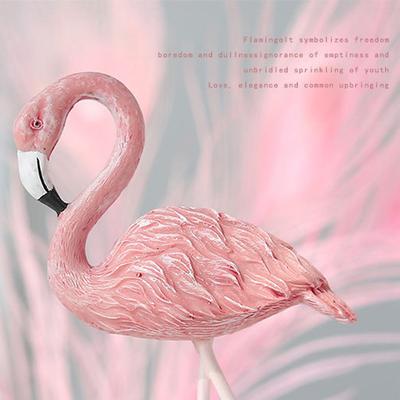 Creative Resin Office Party Wedding Craft Flamingo Figurine Animal Statue Desk Ornament Home Decoration