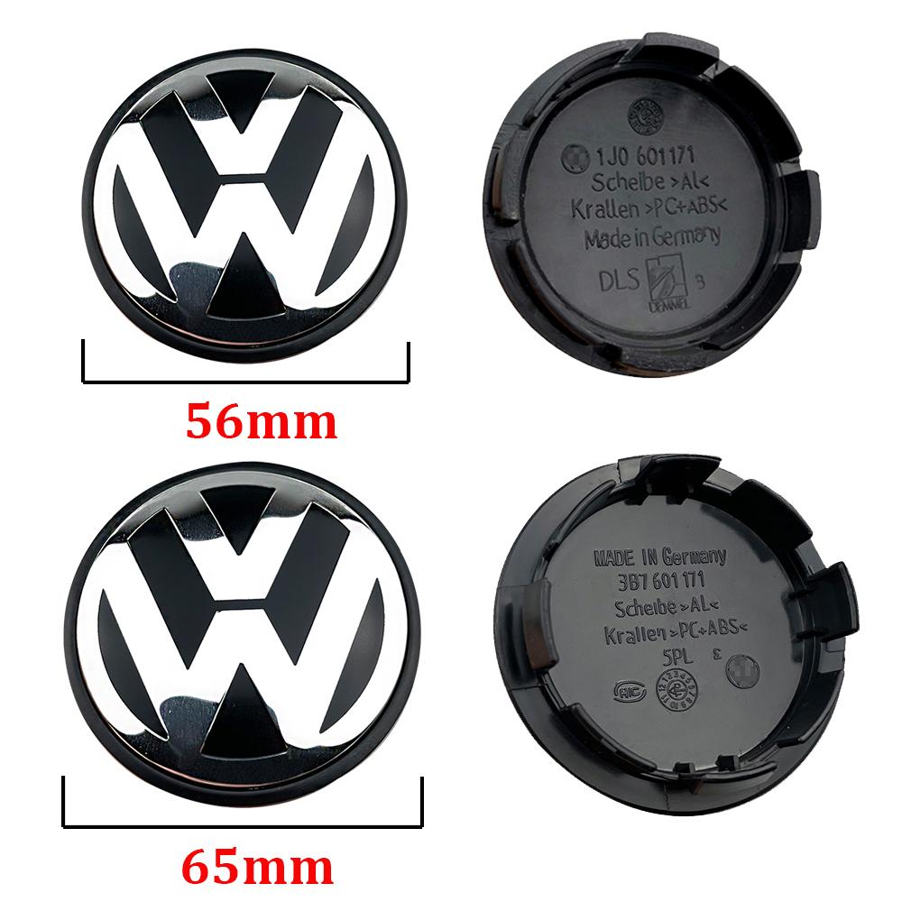 4pcs 55mm 56mm 65mm Car Wheel Center Hub Caps Cover for VW Volkswagen Golf Polo Passat Touran GTI CC B5 B6 Jetta Accessories EB1
