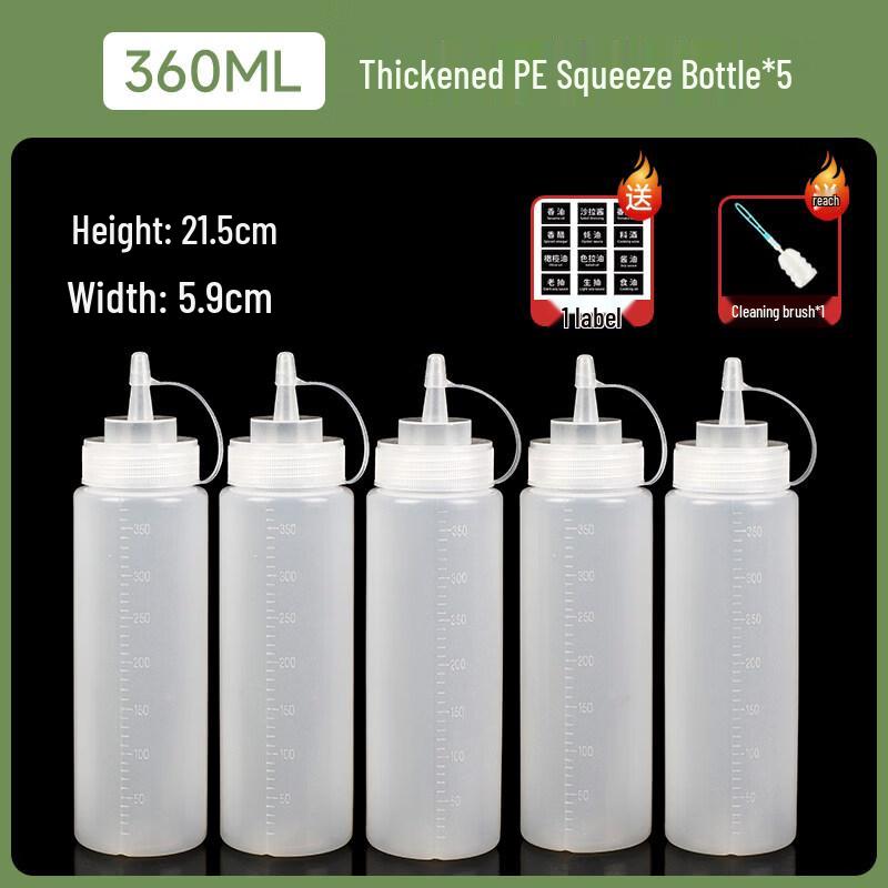 ZISIZ Food Grade Squeeze Sauce Bottle