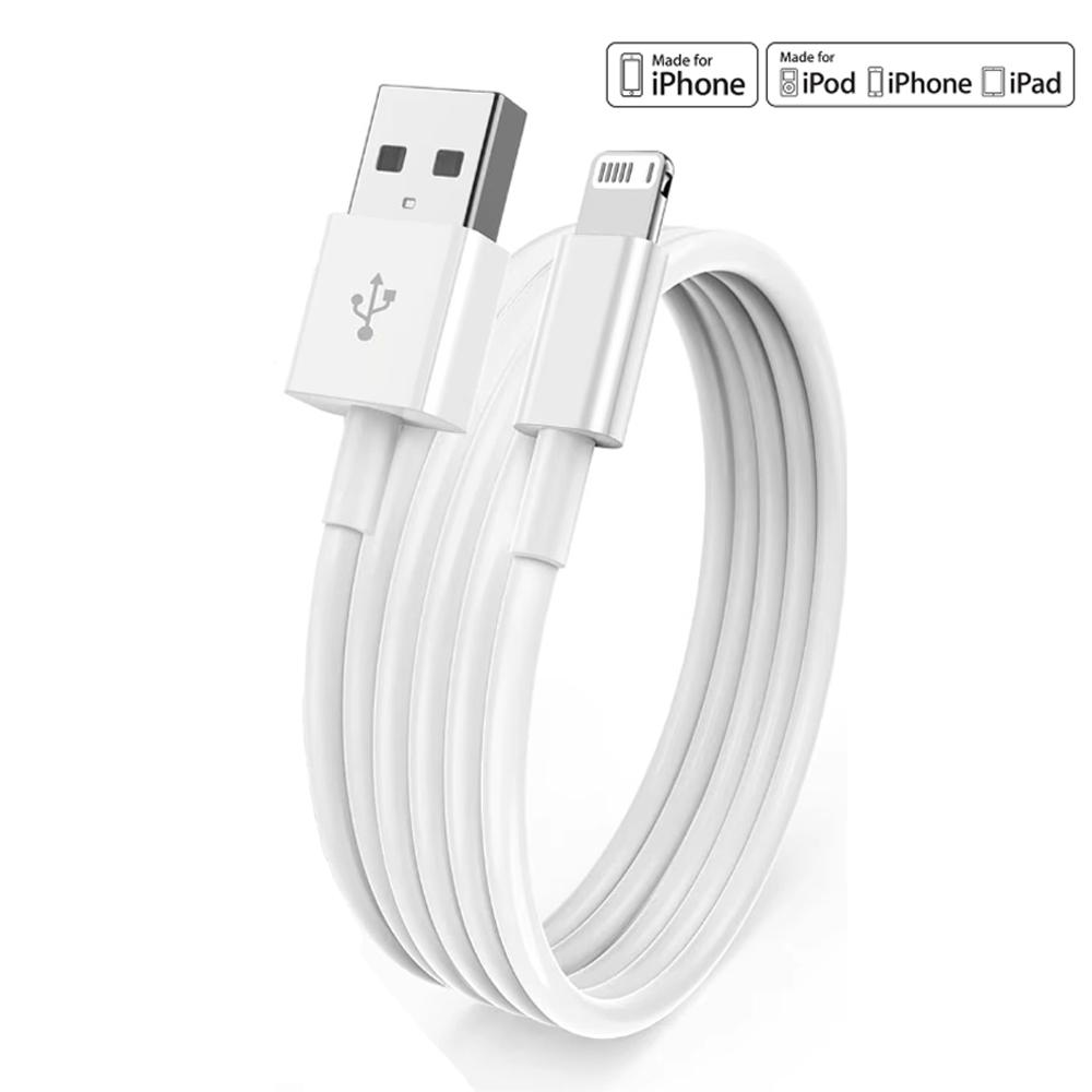 

Сертификация MFi 3 шт. USB-кабель для подсветки iPhone 14 13 12 Pro Max X XS XR 8 7 Plus iPad 2.4A быстрое зарядное устройство кабель для передачи данных 1m