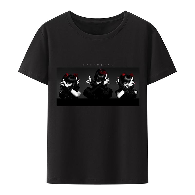 Novinka BABYMETAL Tričko Heavy Metal Elektroakustická kapela Rocková kapela Unisex a ženy Dárek Volný čas Street Hip-hop Módní Tričko