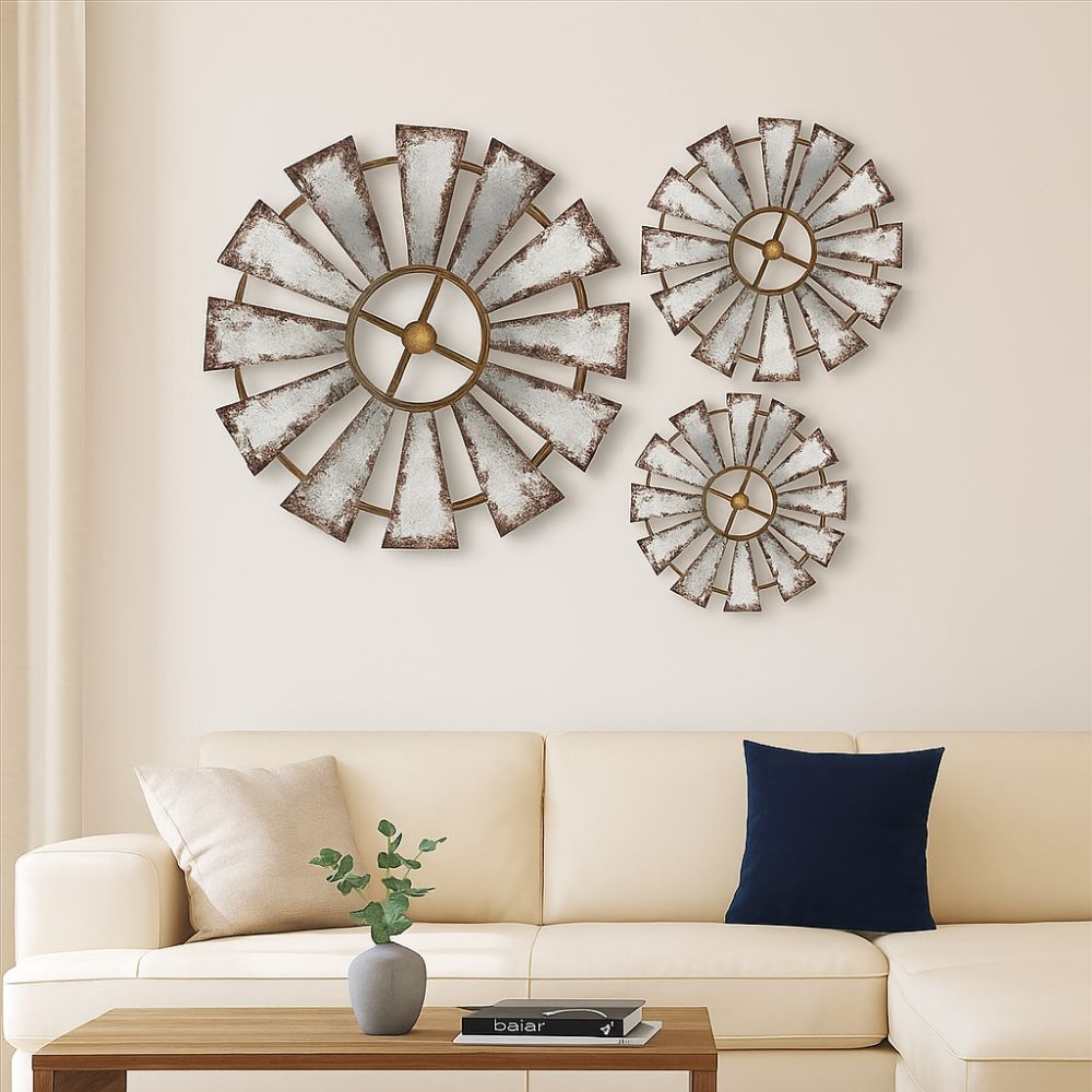 Country Theme Wood Windmill Wall Decor Rustic Style Rustic Wall Art  Farmhouse Porch