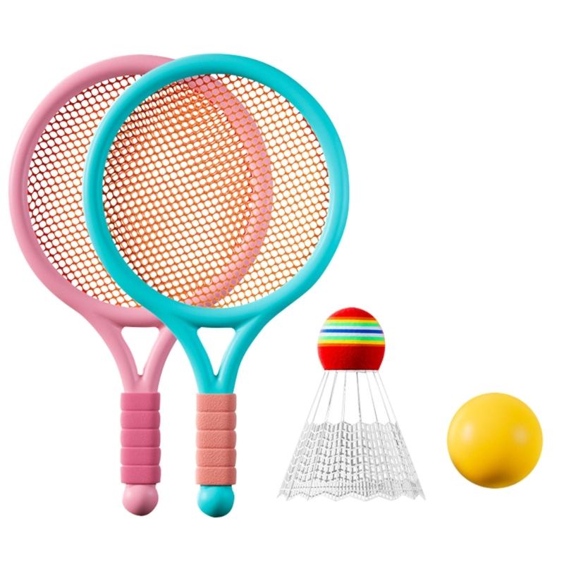 Kids Shuttlecocks Balls Set Include 2 Rackets 1 Badminton for Badminton Supplies