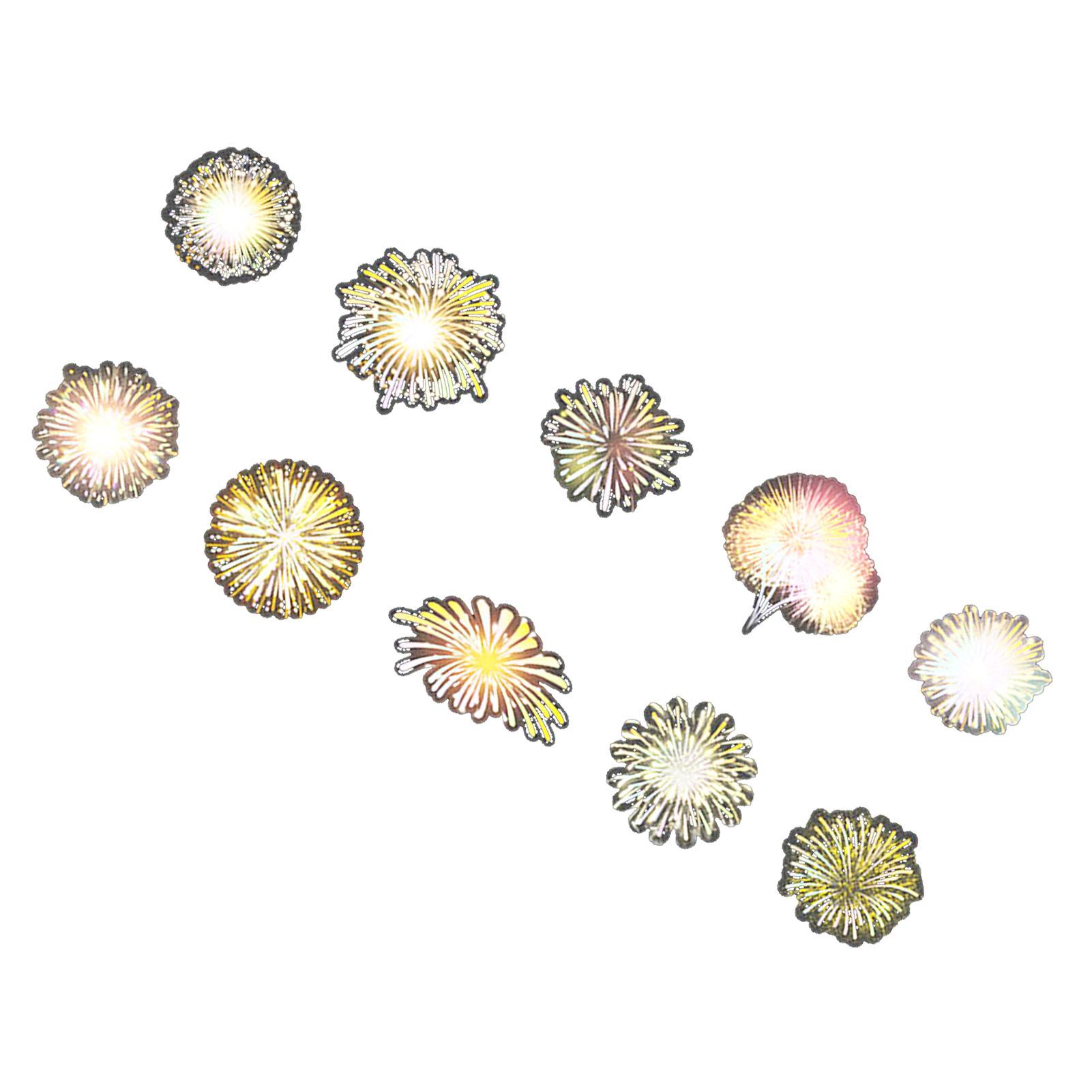 

20 Sheets Scrapbook Stickers Exquisite Innovative Fireworks Series Planner Stickers Decoration for Scrapbook Journal