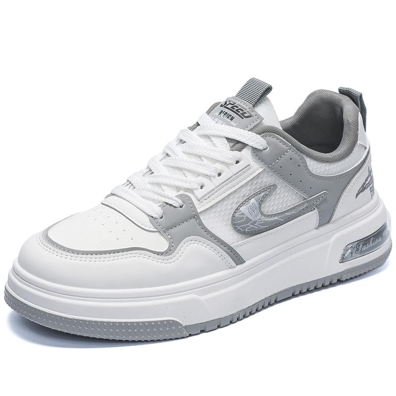 

Новые мужские удобные ультрамягкие и дышащие кроссовки на шнуровке 39 серый/белый