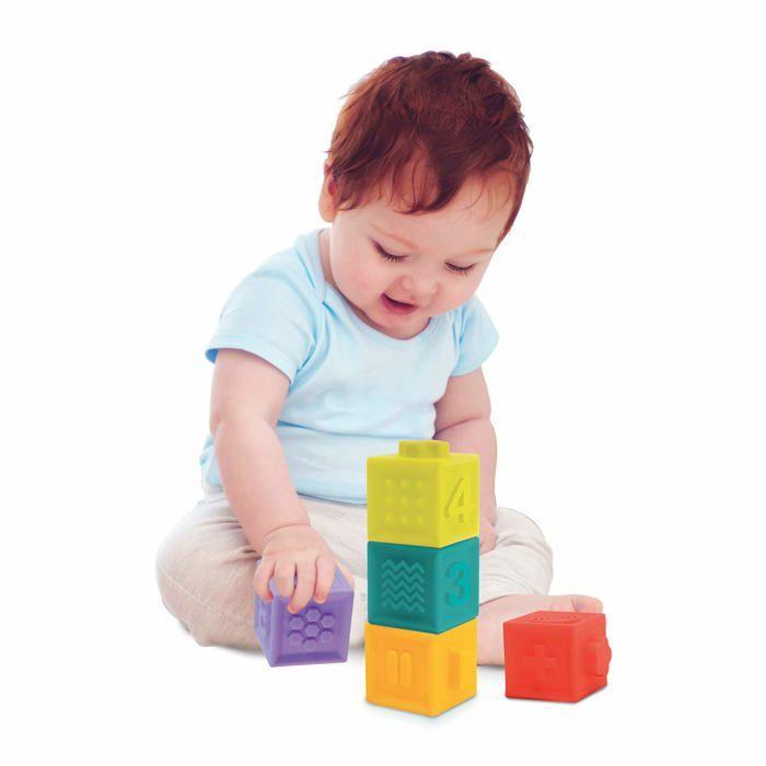 Cube d'éveil - LUDI - 30070 - 5 cubes souples - Jouet éducatif - 100% PVC