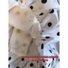 Backless Sexy Halter Beach Babydoll Crop Tops Women Polka Dots V Neck Sleeveless T Shirt Ruffles Basic Tees Not-Padded Pad