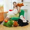 Cute Pony Dolls Are Rich Now Plush Toys Living Room Sofa Ornaments for Men and Women Gifts Creative Pillow