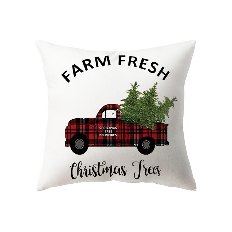 Vánoční dekorace Vánoční motiv Vzor potisku Povlak na polštář Domácí Obývací pokoj Dekorace na pohovku Povlak na polštář