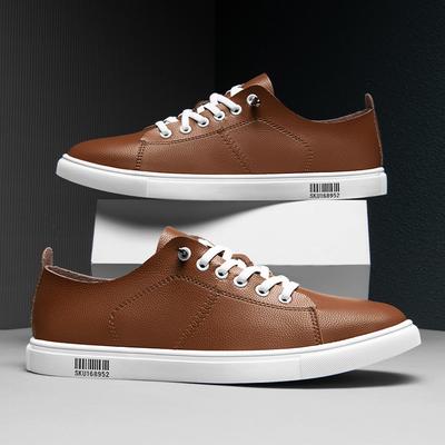 Zapatillas de skate Breath para hombre, zapatillas de moda, ligeras, vulcanizadas, informales, de cuero, para senderismo y ocio.