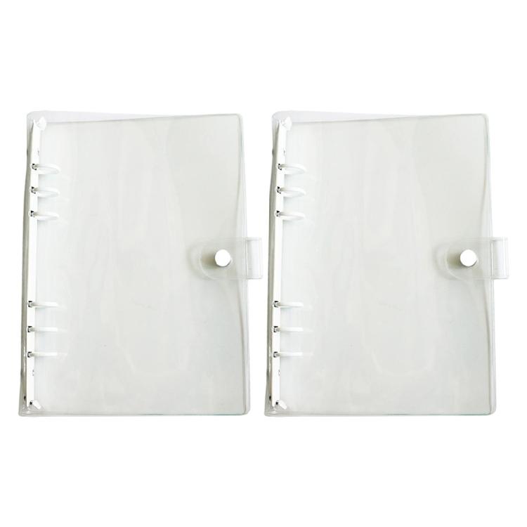 Friendly PVC Rings Binder Cover Clear Design for Custom Notebooks Features Easy Operation Water Resistant and Compacts