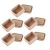 5Pcs Mini Lunch Boxes, Miniature 1:12 Scale Bento Box, Tiny Food Container with Lid for Doll Mansion Kitchen Accessories