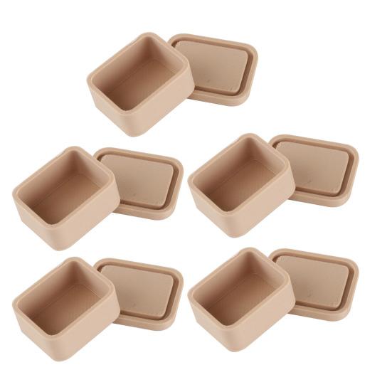 5Pcs Mini Lunch Boxes  Miniature 1:12 Scale Bento Box A хаки