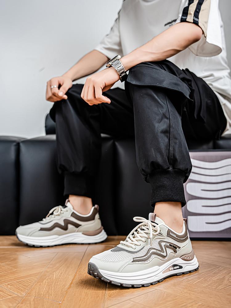 Summer new breathable fashion mesh shoes soft sole non-slip light versatile casual men's shoes sports  student running sneakers