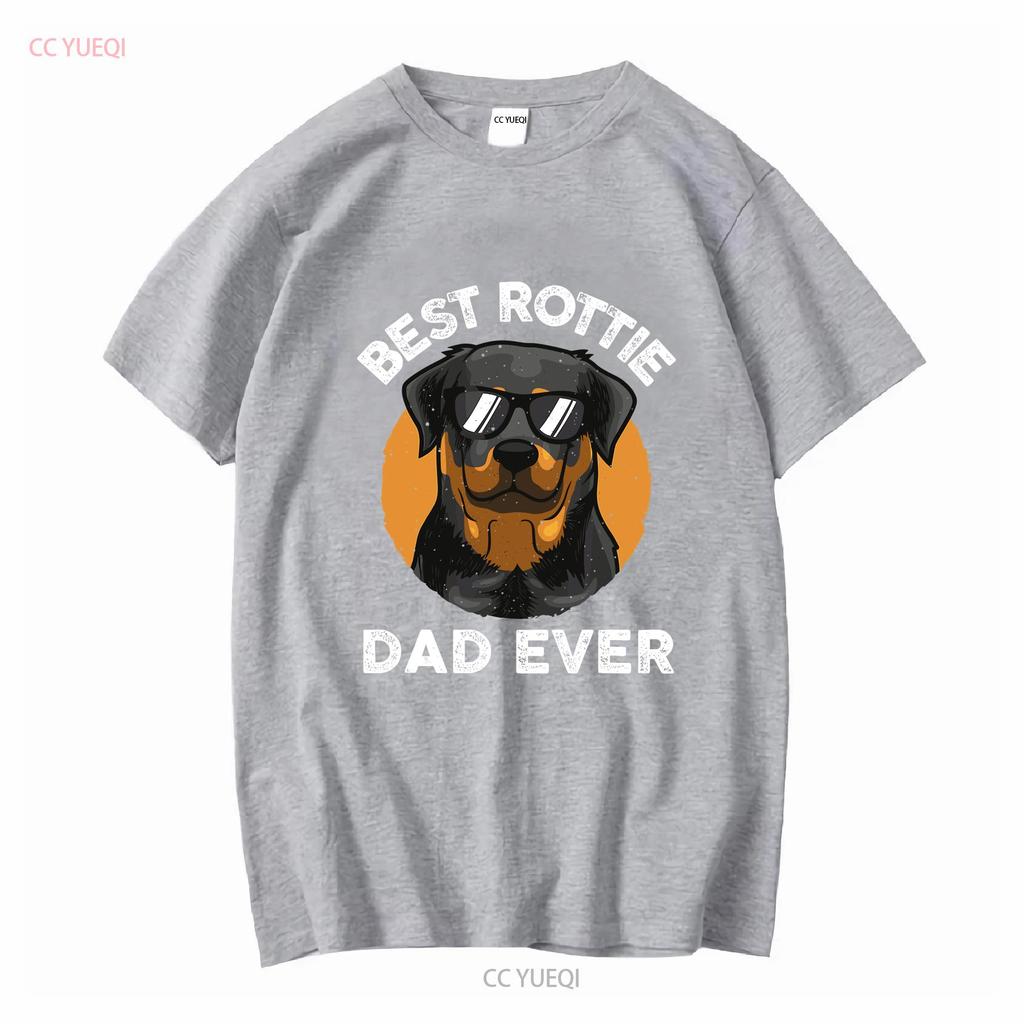 Funny Rottweiler Dad Design For Men Grandpa Rottie Quote T shirt vintage Washed Comfortable streetwear homme Breathable