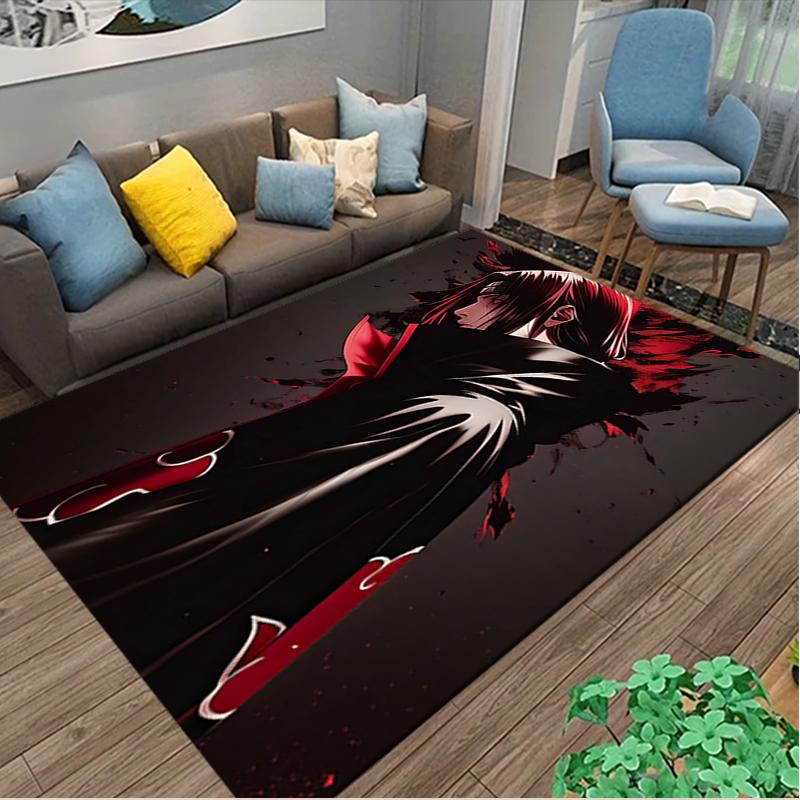 1pc Office Printed Area Carpet, naruto Rug, Home Sofa Chair Mat For Christmas and Halloween Décor