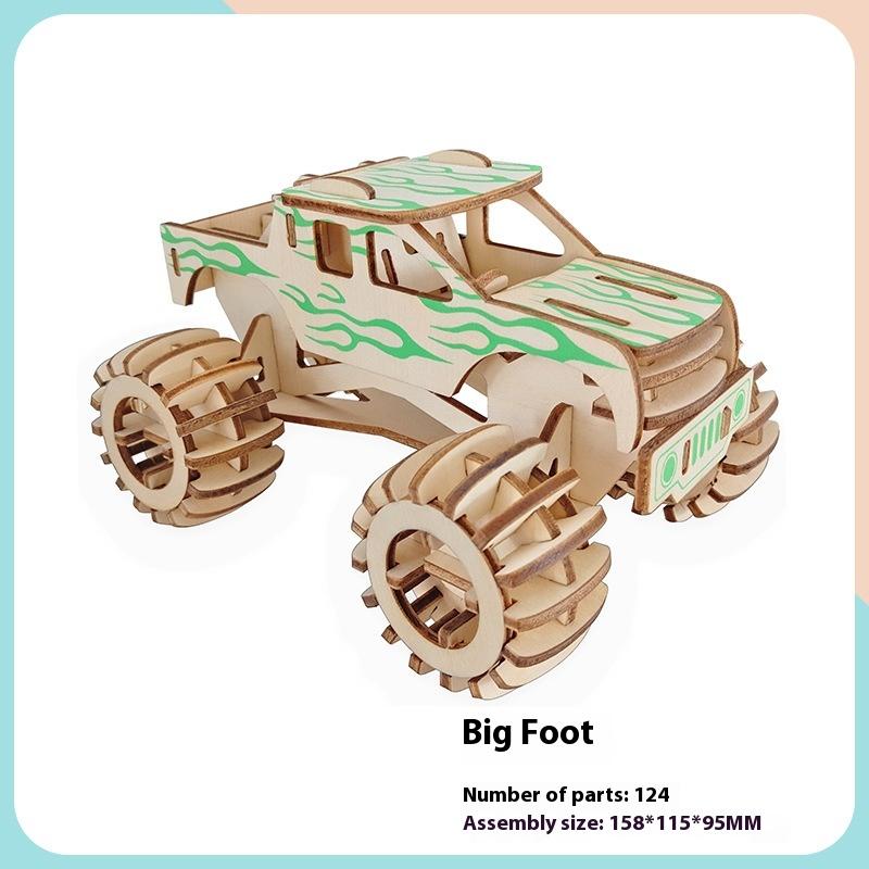 

Детская деревянная 3D-головоломка, модель автомобиля, украшения, сделай сам, детские развивающие игрушки ручной работы