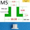 T-förmige Nylon-Dichtungsscheibe M3-M35 Gewinde Isolierabstandshalter