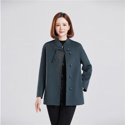 Women's New Chinese Style Double-Faced Wool Coat