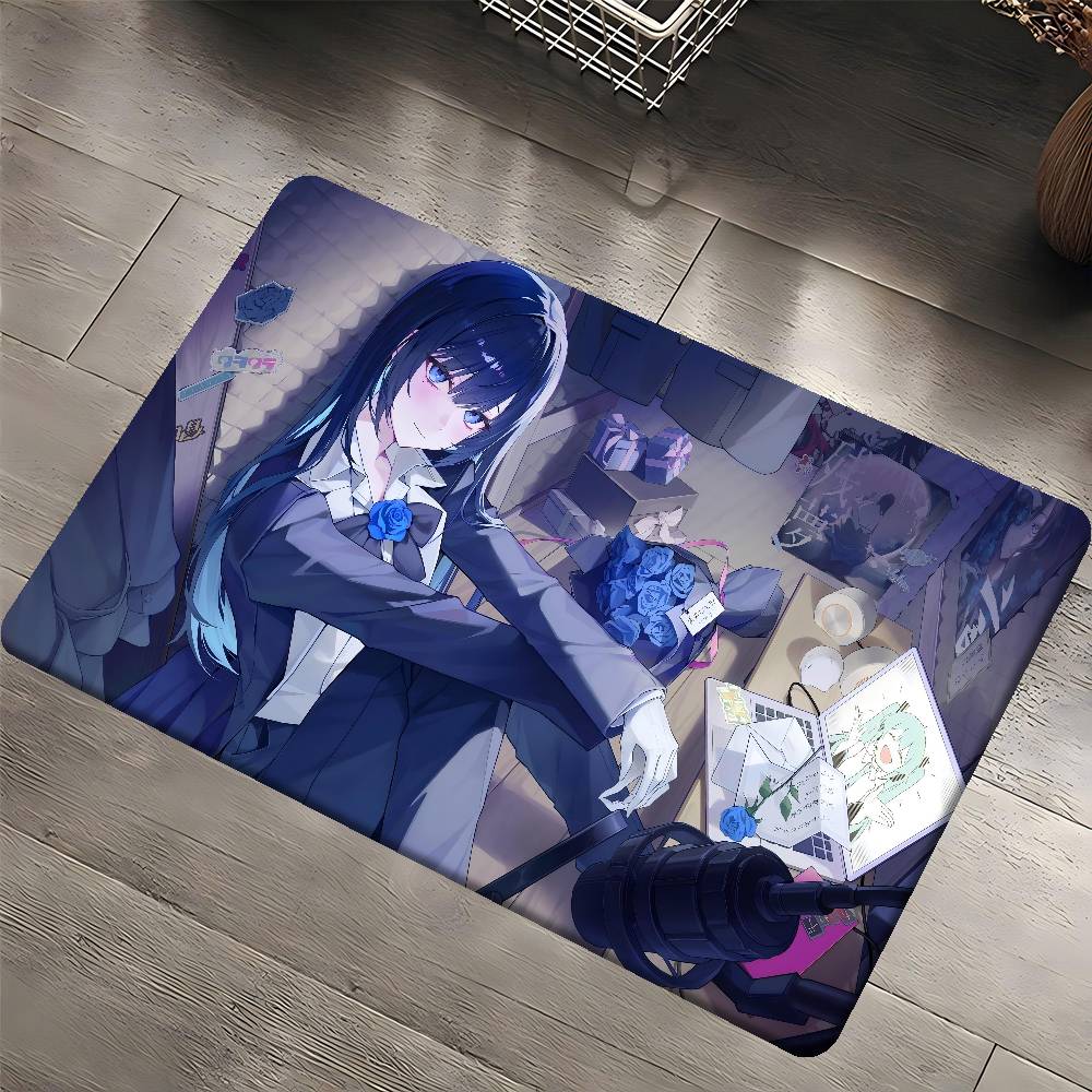 1pc Ado Bathroom Mat Kids Room Bedroom Decoration Balcony Anti-Slip Doormat Living Room Welcome Rug