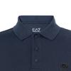 Emporio Armani EA7 Solid Color Button Straight Fit Short Sleeve Polo Shirt Men Polo Shirts Navy-Blue 8NPF09-PJNQZ-1578