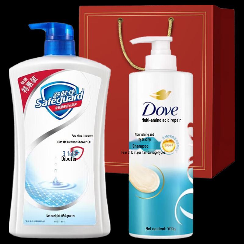 Dove Moisturizing Shampoo & Body Wash Set
