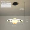 Planet Led Pendant Lamp Children Room Creative chandelier Glass Ball Hanging Lights Boy Bedroom Space Reading Indoor Decor Light