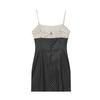 Women's Summer New European and American Style Simple Polka Dot Splicing Mini Dress