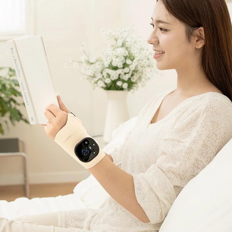 Portable USB Rechargeable Wireless Wrist Massager Removable Massage Protective Gear Relaxation Heating Breathable Wrist Guard