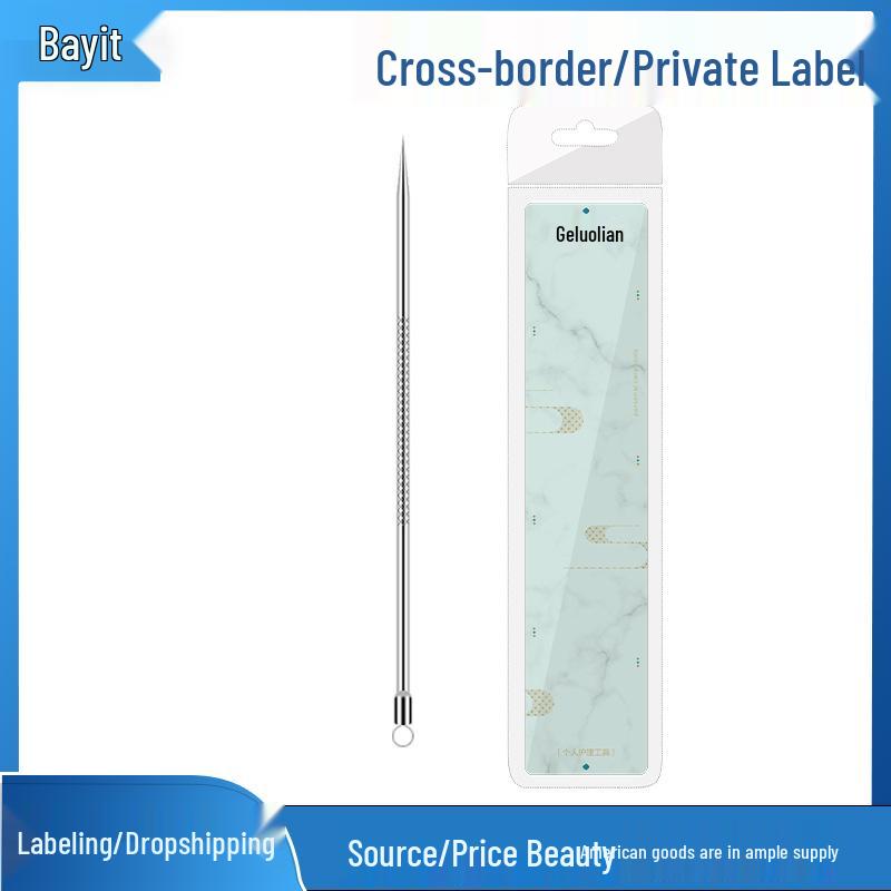 

Набор инструментов для удаления черных точек из нержавеющей стали: Игла, Зажим, Пинцет для Акне и Закрытых Комедонов