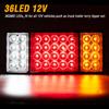 12V 36LED Truck Rear Tail Light Assembly Indicator Reverse Stop Driving Lighting Van Caravan Camper RV Trailer Lorry Bus Boat